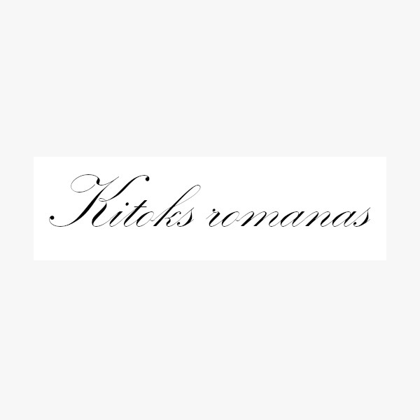Kitoks romanas